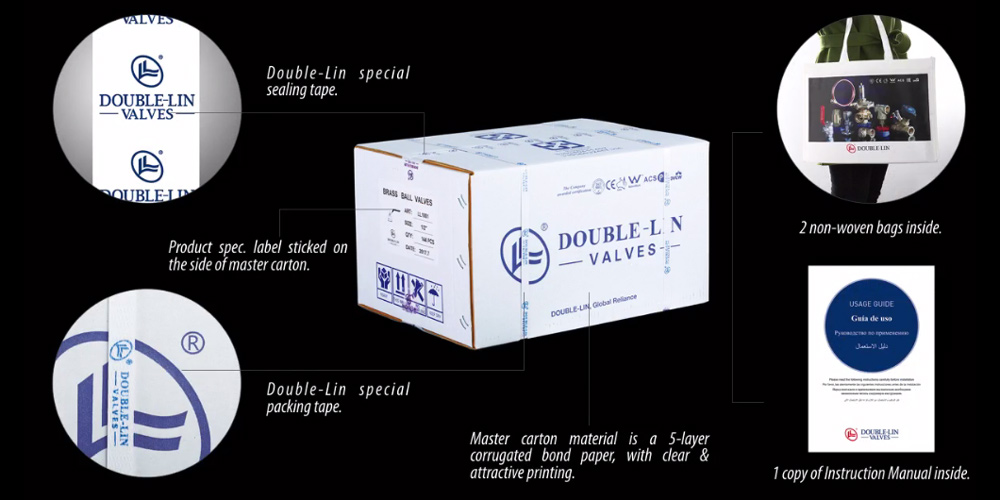 Шаровой кран DOUBLE-LIN с плоской рычажной ручкой 1/2" x 3/4" латунный кран для шланга Нержавеющая сталь 304 выпуск EAC ACS CE латунные краны для шланга LL2001